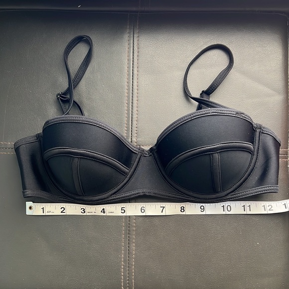 Stripsky | Neoprene Bikini Bra Top Black Small - Picture 7 of 8